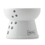 猫壱 ハッピーダイニング 犬用 脚付フードボウル レギュラー シリコン付き 磁器 餌皿 電子レンジOK 食洗機OK