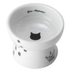 猫壱 ハッピーダイニング 脚付フードボウル プチ おやつ皿 猫柄 餌皿 電子レンジOK 食洗機OK 鉛不使用