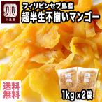 ショッピングドライフルーツ ドライフルーツ マンゴー ドライマンゴー フィリピン産 セブ 島 超半生 不揃い 2kg : 1kg ×2袋 お得