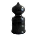 建築金具 欄干金具 擬宝珠 ぎぼし 普通型 4.0寸 真鍮製・色付 底部外径 約12.0cm×高さ 約24.2cm