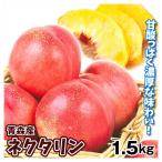 もも 青森産 1.5kg ネクタリン ご家庭用 産地直送 送料無料 桃 果物 フルーツ 冷蔵便 国華園
