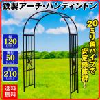 ガーデンアーチ ローズアーチ  バラアーチ 鉄製アーチ・ハンティンドン 1個 ガーデニング アイアン 幅120・奥行50・高さ210 国華園