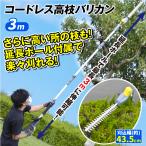 ヘッジトリマー 草刈り機 高枝バリカン(延長ポール付き)最長3m 充電式 18V 電動 コードレス 高枝切りバサミ 伸縮可能 枝切りctb 国華園