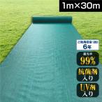 防草シート 1m×30m  農用シート 草よけ 除草 高耐久 耐用年数 約5-6年 抗菌剤＋UV剤入り 厚み0.4ｍｍ 砂利下 人工芝下 高密度強力防草シート・緑 国華園