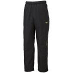 ミズノ/2022-23秋冬 メンズ/MCライン ブレスサーモ 中綿 ウォーマーパンツ/32MF263009/ブラック×ゴールド/裾ファスナー有り/吸湿発熱素材ブレスサーモ