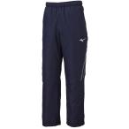 ミズノ/2022-23秋冬 メンズ/MCライン ブレスサーモ 中綿 ウォーマーパンツ/32MF263014/ディープネイビー×シルバー/裾ファスナー有り/吸湿発熱素材ブレスサーモ