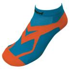NISHInisi/ легкая атлетика для носки /W Hold рейсинг носки /N22-001 5261/ бирюзовый голубой × orange / размер :23-25cm/ возвращенный товар * замена не возможна. товар..