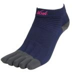 NISHI/ легкая атлетика для 5 пальцев носки / Athlete 5 палец рейсинг носки /N22-007 0577/ темно-синий × угольно-серый / размер :25-27cm/ возвращенный товар * замена не возможна 