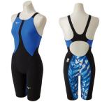 MIZUNO ミズノ/2018年 最新モデル/MX・SONIC 02 ハーフスーツ/レディス 競泳水着 ジュニアモデル/N2MG841292/カラー：ブラック×ブルー