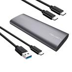 YFFSFDC M.2 SSD 外付けケース USB C 3.1 Gen2接続 SATA/NVME両対応 UASP対応 10Gbps高速転送 ア