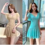  женский One-piece Short платье . европейская одежда короткий рукав party Eve человек g платье мини длина V шея одноцветный Night Club .. презентация весна лето симпатичный женщина костюм 