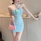  женский One-piece Short платье вечернее платье Night Club европейская одежда тугой Event . цветок off плечо презентация Live женщина костюм 