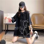 レディース Tシャツ 半袖 クールネック カジュアル服 