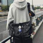 メンズかばん メッセンジャーバッグ ショルダーバッグ ボディバッグ レディース スポーティ カジュアル ワーク 黒 布鞄 女子 男子カバン ブラック