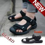 サンダル メンズ レディース スポーツサンダル つま先ガード 通気性 履きやすい マジックテープ 衝撃吸収