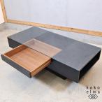 IDC OTSUKA большой . мебель licca rudo центральный стол кофе стол low стол стекло настольный выдвижной ящик имеется современный Северная Европа стиль FC301