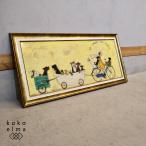 Sam Toft サムトフト アートフレーム イヌタクシー ノスタルジック インテリアアート作品 イギリス ワイド 動物 壁掛け GB124