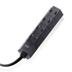  Elecom разветвитель поворотный hexa compact 4 выход 1m черный T-HX7-2410BK