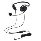  Elecom headset проводной шея частота складной 3.5mm подключение 4 высшее изменение кабель есть Mike обе уголок дистанционный Work черный HS-N