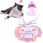 YBGGJO день рождения собака кошка 2 позиций комплект ... полотенце HAPPY BIRTHDAY день рождения слюнявчик бандана бабочка галстук настройка возможность .