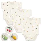 kelata боди детский комбинезон младенец нижнее белье короткий рукав 70 хлопок 100% лето (3 листов комплект Cherry лимон . нет )