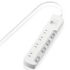  Elecom разветвитель индивидуальный переключатель экономия энергии пыль предотвращение shutter имеется swing штекер 4 выход 1m белый T-E6A-2410WH