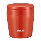 タイガー 魔法瓶 真空 断熱 スープ ジャー 250ml 保温 弁当箱 広口 まる底 チリレッド MCL-B025-RC Tiger
