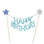  party park кекс украшение Galland день рождения HAPPY BIRTHDAY день рождения кекс topa- украшение праздник ( голубой 