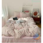  futon комплект крышек Северная Европа полоса хлопок 100% Корея 3 позиций комплект 4 позиций комплект добрый ощущение zonchi- вентиляция ins способ одиночный двойной Queen подушка покрытие постельные принадлежности комплект крышек 