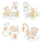 [A-Z.... дизайн ]LE GRAND ALPHABET "MON PETIT CHATON"(...)