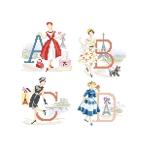 [A-Z дизайн ]LE GRAND ALPHABET "LES PARISIENNES"(pa Rige .nn)