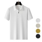 ポロシャツ 涼しい polo 冷感 トップス 半袖 ハーフジップ 通気 速乾 メンズ ファッション 父の日