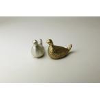 箸置き雷鳥ペア錫真鍮能作スズ工芸品鳥金属