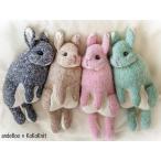 送料込み!ウサギさんのパターン andeBoo:ネザーランドドワーフ うさぎ あみぐるみ 編み図 棒ぐるみ 棒針編み