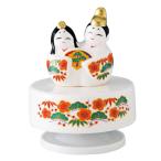 オルゴール ひなまつり 日本製 よりそい雛 陶器 国産 お雛様 手回し おひなさま 陶雛 雛人形 ひな人形 雛飾り かわいい 桃の節句 ひな祭り 歌 飾り 3月 演出