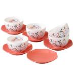 湯呑み 茶たく 5客 セット 淡墨桜茶