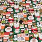クリスマス　スケアープリント(緑)