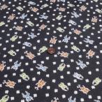 リップルプリント(かぶとむしとくわがた　濃紺)