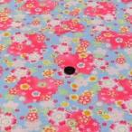 リップルプリント(桜　ブルー)