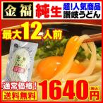 送料無料 純生金福讃岐 うどん 最大12人前・ドーンと1.25kg ゆうメール便指定 本場の 讃岐うどん 特産品　名物商品