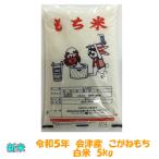 ※送料無料　令和４年産　会津こがねもち　白米　5kg　１袋購入専用　九州・沖縄追加送料　おこわ　赤飯　おはぎ