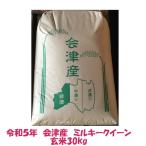 お一人様一点限り【玄米30kg】令和４年産　会津ミルキークイーン　大袋（精米小分け不可）東北関西送料無料