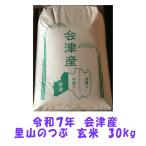 【福島県オリジナル品種】ご購入後一ヶ月程度で消費ください。　令和７年産 会津 里山のつぶ 玄米 30kg  (精米 小分け 不可) 東北~関西 送料込み 調製玄米 米 お米 米販売店購入不可