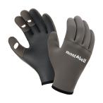 【メール便可】mont-bell(モンベル)　ネオプレン フィッシンググローブ　ダークグレー　#1126182