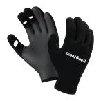 【メール便可】mont-bell(モンベル)　ネオプレン フィッシンググローブ　ブラック　#1126182