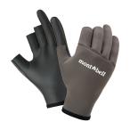 【メール便可】mont-bell(モンベル)　ネオプレン スリーフィンガーレスフィッシンググローブ　ダークグレー　#1126181