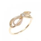 ショッピングダイヤモンド アガット リボン ダイヤモンド リング 0.03CT