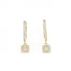 K18YG ダイヤモンド ピアス 0.28CT