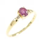 K18YG ルビー リング