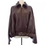 ショッピングロエベ ロエベ LOEWE バルーンジャケット S540Y34L18 レザーライダースジャケット